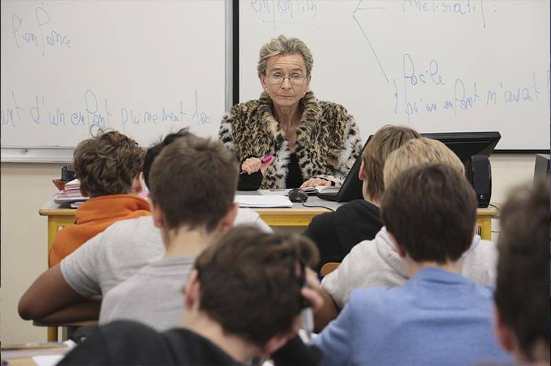 Evelyne Frank, professeur de français